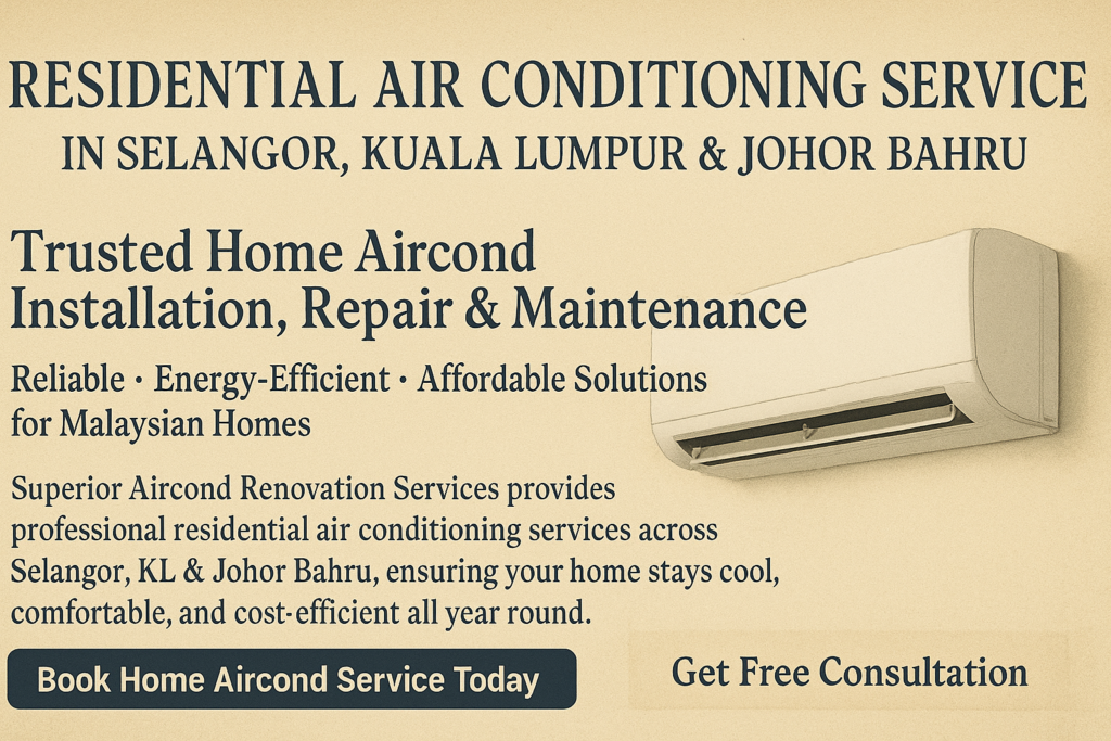 Residential Aircond Services